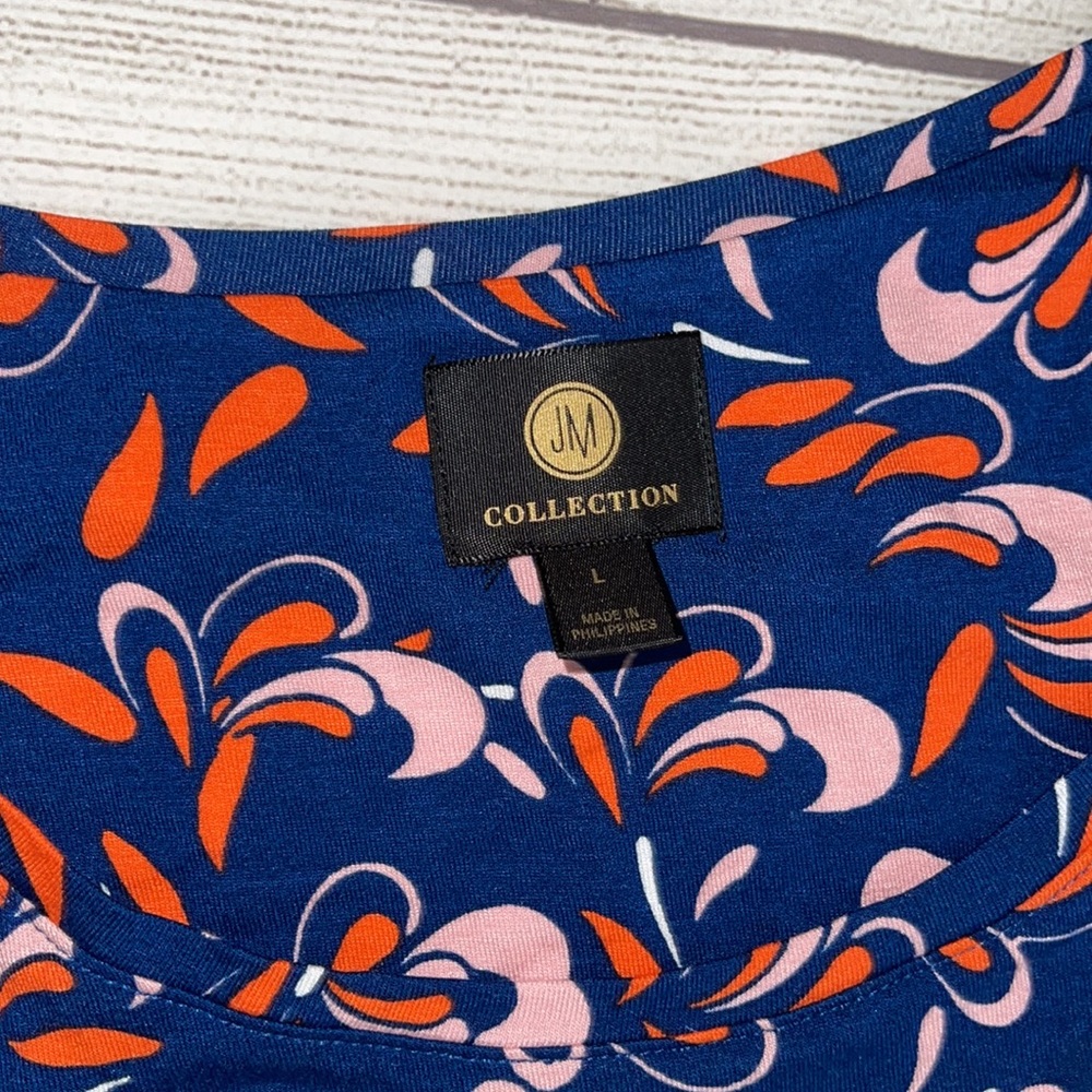 JM Collection Floral Blouse - Picture 2 of 2